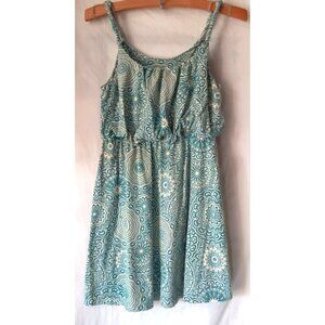 Ann Taylor Loft Womens Blue Geometric Tank Dress Size Small NEW NWT